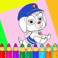Coloring Book Paw Peppy Patrol Education