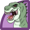 Dinosaur Color By Number - Dinosaur Pixel Art