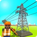 Electrical Grid Station Construction: Building Sim