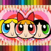 Coloring Powerpuff Girls for Kids