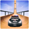 US Police McQueen Car Vertical Mega Ramp Stunts