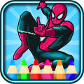 super heroes coloring Spider of Man fans加速器