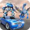 US Police Robot Car Flying Horse Simulator Game