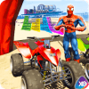 Fourwheeler SuperHeroes Quad Bike Racing