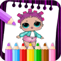 Learn to color Surprise Dolls