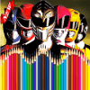 coloring power rangers加速器