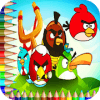 angry birds coloring book