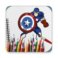 Kids Coloring Games: Superhero Book Pages