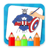 SuperHero Coloring Book : Kids Drawing Game 2018