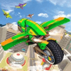 Futuristic War Bike Robot Transforming