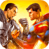 Superhero Flying Robot Futuristic City Hero Battle