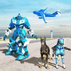 US Police Robot Dog - Police Plane Transport Game
