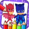 coloring PJ heroes Masks game