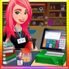 School Book shop cashier : Cash register games