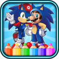 coloring sonic dach game for fans