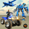 US Police Quad Bike ATV Robot Car Transporter Game