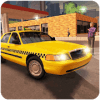 Snow Taxi Parking : Cab Driver Passenger Transport