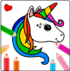 Coloring Unicorn Rainbow Book