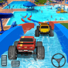 Xtreme Monster Truck Waterslide Race