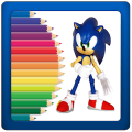 Learn to color Sonic