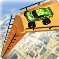 Army Mega Ramp Car Racing: US Army MegaRamp Truck加速器