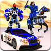 US police Robot Transform Horse game