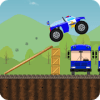 Climbing Police Truck