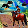 Temple Horse Run & Danger Birds Attack