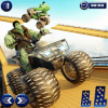 Russian Army Quad Bike Mega Ramp Car Stunts Racing