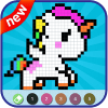Pixel Unicorn - Sandbox Color by Number