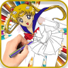 Sailor Cute Moon Coloring Book加速器