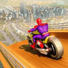 Super Hero Bike Mega Ramp Impossible Stunts Racing