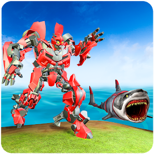 机器人与鲨鱼转型猎人战争3D加速器