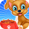 Cute puppy daycare activity - pet wash salon