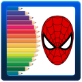 Learn to color Spider Man