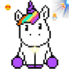 UNICORN - Pixelmania Color by Number Art Pixel