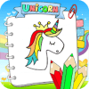 kawaii unicorn coloring book加速器