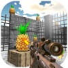 Pineapple Gun Shooting by Sniper