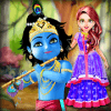 Baby Doll Gopi Fashion Salon - Krishna Dress Up