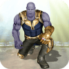 Real Future Superhero Street Fight- Thanos Battle