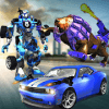 Ultimate Wild Lion Robot Transform Car City War