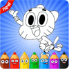 Gumballl Coloring For kids