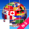 Jigsaw Puzzle National Flags NS - Educational Game