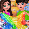 Glitter Six Gallon Slime Rainbow Squishy