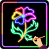 Learn To Draw Glow Flowers Step By Step