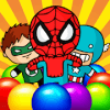 Super Hero Bubble Shooter Bomb