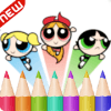 Powerpuff-Girls Coloring Book for kids