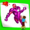 Superhero Coloring Book: Kids Coloring Games