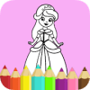 Princess Coloring Book for Kids & Girls