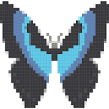 Pixel Art - Coloring Butterfly